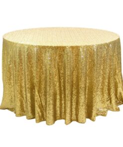Ümmargune laudlina kuldne Ø 280 cm – rent