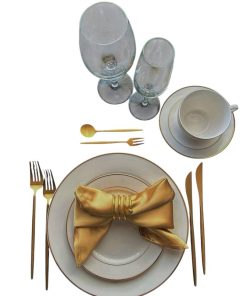 Servjett kuldne – rent