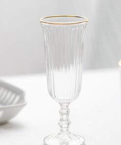 Vahuveiniklaas 15 cl (kuldse servaga) – rent