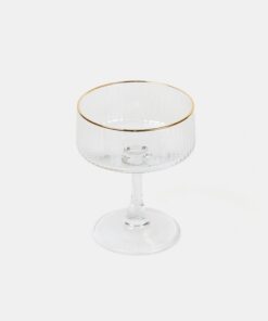 Vahuveiniklaas Ameerika stiil kuldse servaga – rent