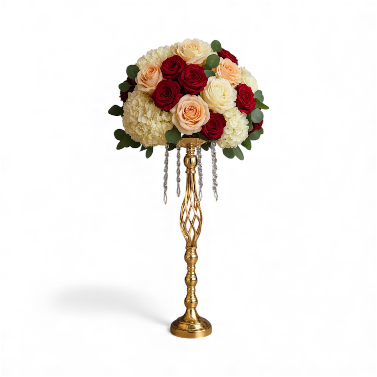 Kõrge lilleseade alus kuldne H 58 cm – rent - Image 2