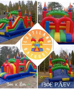 Lossibatuut liumäega 3 x 8 m – rent
