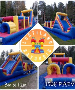 Takistusrada liumäega 3 x 12 m – rent
