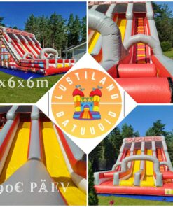 Tuletõrjeauto liumägi 9 x 6 x 6 m – rent